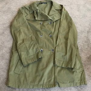 Oversized Patterson J Kinkaid Army Green Jacket